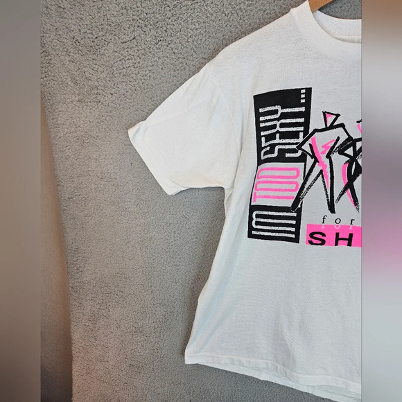Vintage I'm Too Sexy For This Shirt Sz L 1990 White Graphic Print Single Stitch - Picture 3 of 8